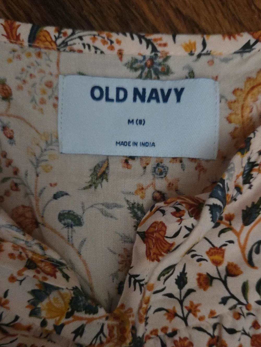 Old Navy Puff-Sleeve Tiered Floral-Print Swing Dress Size 8 NWOT